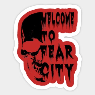 Lucifer Jones - Fear City Skull Sticker